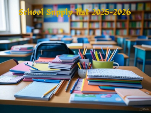  School supply list picture